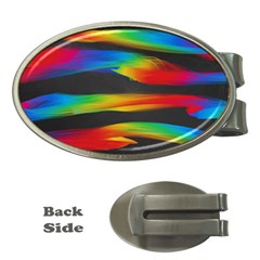 Colorful Background Money Clips (oval)  by Sapixe