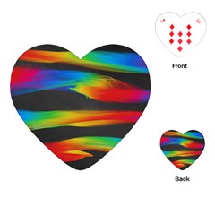 Colorful Background Playing Cards (heart) by Sapixe