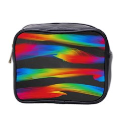 Colorful Background Mini Toiletries Bag (two Sides) by Sapixe