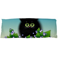 Kitten Black Furry Illustration Body Pillow Case Dakimakura (two Sides) by Sapixe