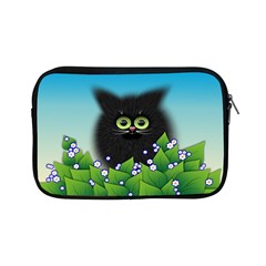 Kitten Black Furry Illustration Apple Ipad Mini Zipper Cases by Sapixe