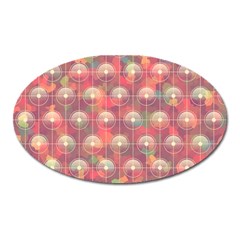 Colorful Background Abstract Oval Magnet by Sapixe