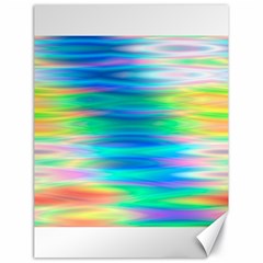 Wave Rainbow Bright Texture Canvas 18  X 24  by Sapixe