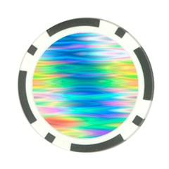 Wave Rainbow Bright Texture Poker Chip Card Guard by Sapixe