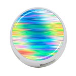 Wave Rainbow Bright Texture 4-Port USB Hub (Two Sides) Back