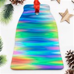 Wave Rainbow Bright Texture Ornament (Bell) Front