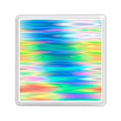 Wave Rainbow Bright Texture Memory Card Reader (square) by Sapixe