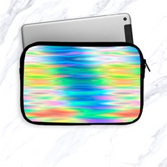 Wave Rainbow Bright Texture Apple Ipad Mini Zipper Cases by Sapixe