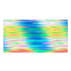 Wave Rainbow Bright Texture Satin Shawl by Sapixe