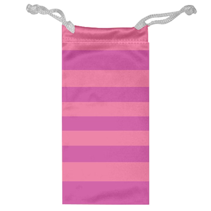 Pink Stripes Striped Design Pattern Jewelry Bag