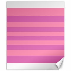 Pink Stripes Striped Design Pattern Canvas 8  X 10  by Sapixe