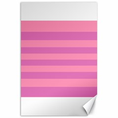 Pink Stripes Striped Design Pattern Canvas 24  X 36  by Sapixe