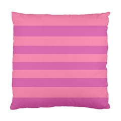 Pink Stripes Striped Design Pattern Standard Cushion Case (two Sides) by Sapixe