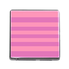 Pink Stripes Striped Design Pattern Memory Card Reader (square 5 Slot) by Sapixe