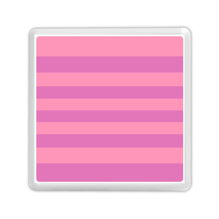 Pink Stripes Striped Design Pattern Memory Card Reader (Square)