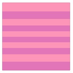 Pink Stripes Striped Design Pattern Large Satin Scarf (square) by Sapixe