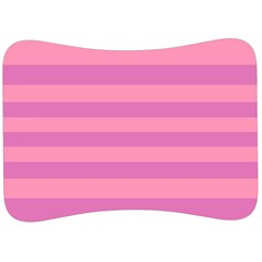 Pink Stripes Striped Design Pattern Velour Seat Head Rest Cushion by Sapixe