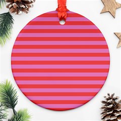 Stripes Striped Design Pattern Ornament (round) by Sapixe