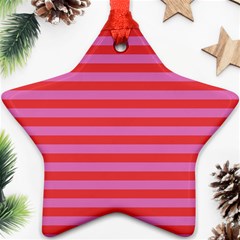 Stripes Striped Design Pattern Ornament (star) by Sapixe