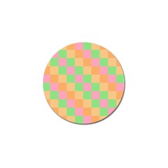 Checkerboard Pastel Squares Golf Ball Marker (4 Pack) by Sapixe