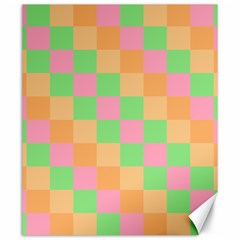 Checkerboard Pastel Squares Canvas 20  X 24  by Sapixe