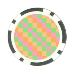 Checkerboard Pastel Squares Poker Chip Card Guard (10 Pack) by Sapixe