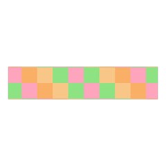 Checkerboard Pastel Squares Velvet Scrunchie by Sapixe