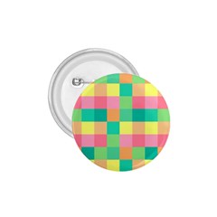 Checkerboard Pastel Squares 1 75  Buttons by Sapixe