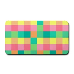 Checkerboard Pastel Squares Medium Bar Mats by Sapixe