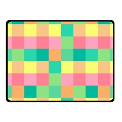 Checkerboard Pastel Squares Fleece Blanket (small)