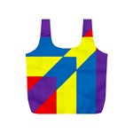 Colorful Red Yellow Blue Purple Full Print Recycle Bag (S) Front