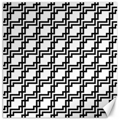 Pattern Monochrome Repeat Canvas 16  X 16  by Sapixe