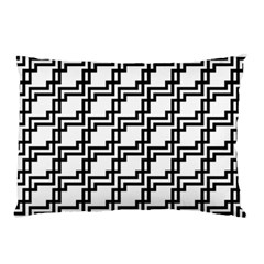 Pattern Monochrome Repeat Pillow Case by Sapixe