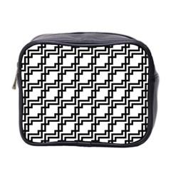 Pattern Monochrome Repeat Mini Toiletries Bag (two Sides) by Sapixe