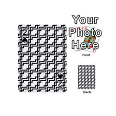 Pattern Monochrome Repeat Playing Cards Double Sided (mini) by Sapixe