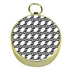 Pattern Monochrome Repeat Gold Compasses