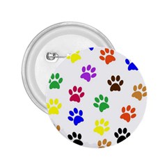 Pawprints Paw Prints Paw Animal 2 25  Buttons by Sapixe