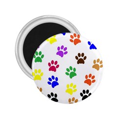 Pawprints Paw Prints Paw Animal 2 25  Magnets by Sapixe