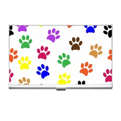 Pawprints Paw Prints Paw Animal Business Card Holder by Sapixe