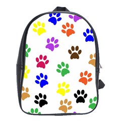 Pawprints Paw Prints Paw Animal School Bag (large)