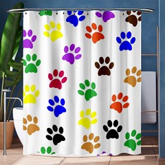 Pawprints Paw Prints Paw Animal Shower Curtain 60  X 72  (medium)  by Sapixe