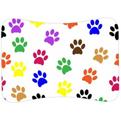 Pawprints Paw Prints Paw Animal Velour Seat Head Rest Cushion by Sapixe