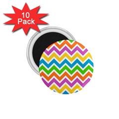 Chevron Pattern Design Texture 1 75  Magnets (10 Pack)  by Sapixe