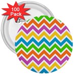 Chevron Pattern Design Texture 3  Buttons (100 pack)  Front