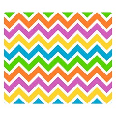 Chevron Pattern Design Texture Double Sided Flano Blanket (small)  by Sapixe