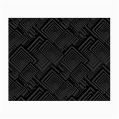 Diagonal Square Black Background Small Glasses Cloth