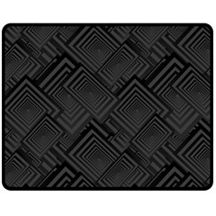 Diagonal Square Black Background Fleece Blanket (medium)  by Sapixe