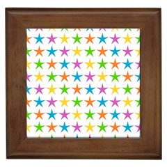 Star Pattern Design Decoration Framed Tiles by Sapixe