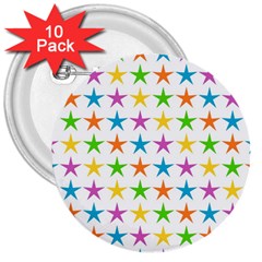 Star Pattern Design Decoration 3  Buttons (10 pack) 