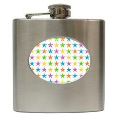 Star Pattern Design Decoration Hip Flask (6 oz)